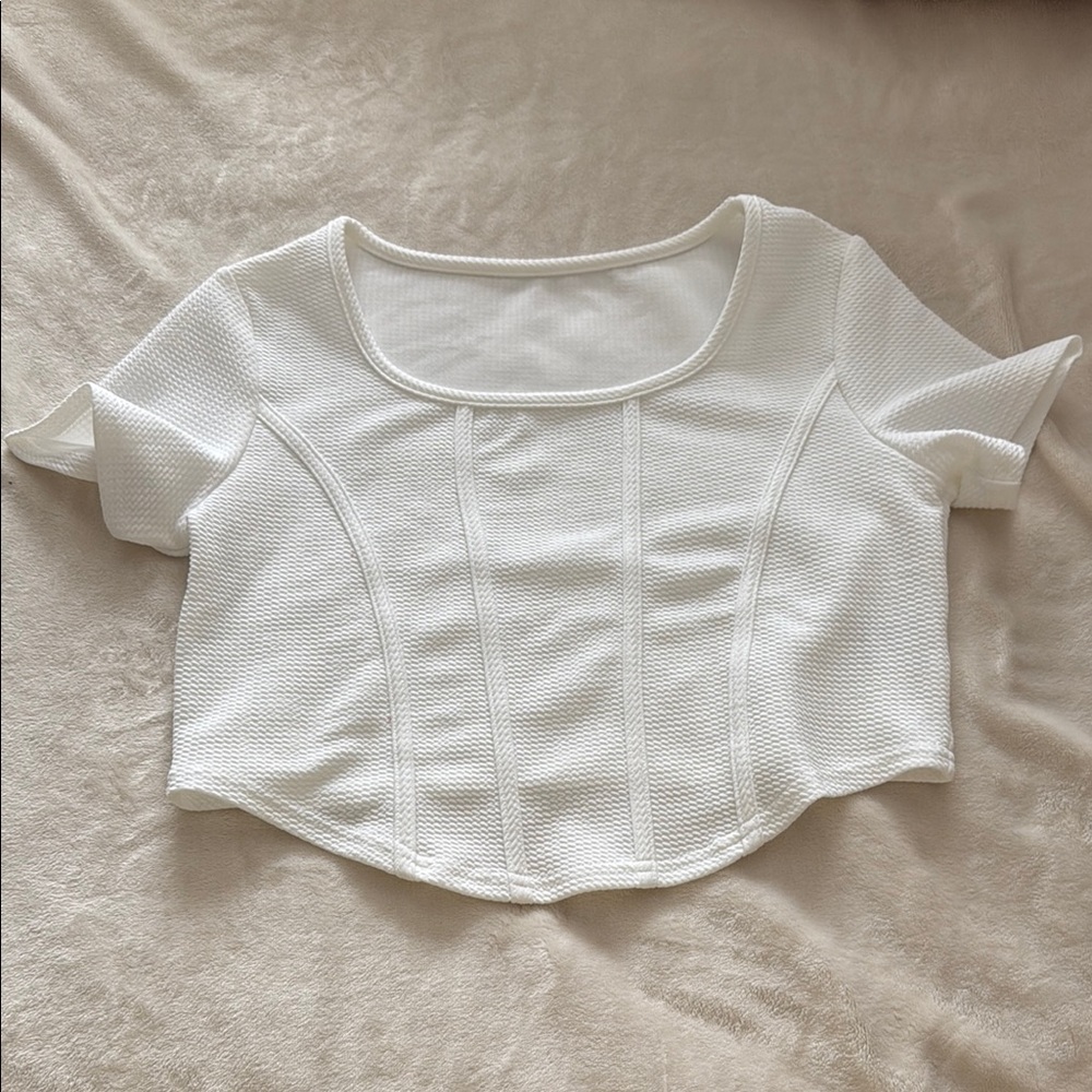 Woman’s Large White SHEIN Crop Top